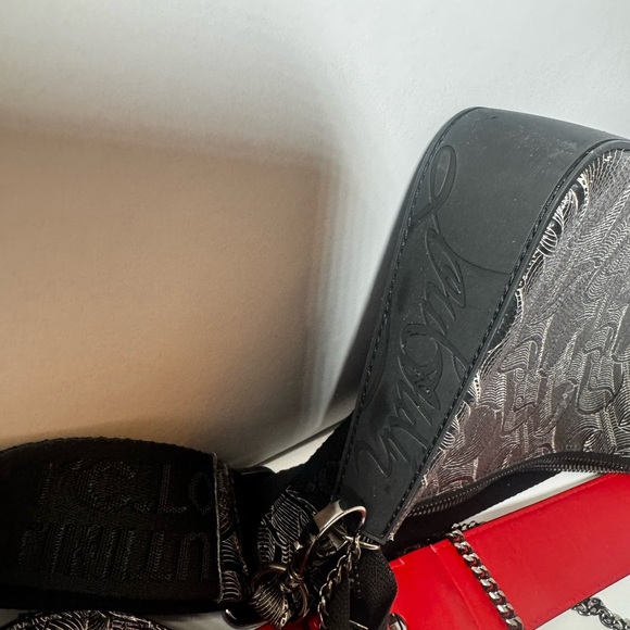 Christian Louboutin Black Crossbody Belt Bag with Red Tag - Picture 9 of 11